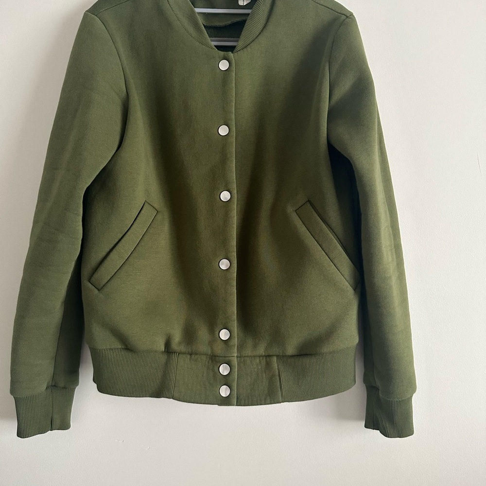 Olive Green Women's Bomber Jacket